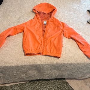 Neon orange jacket